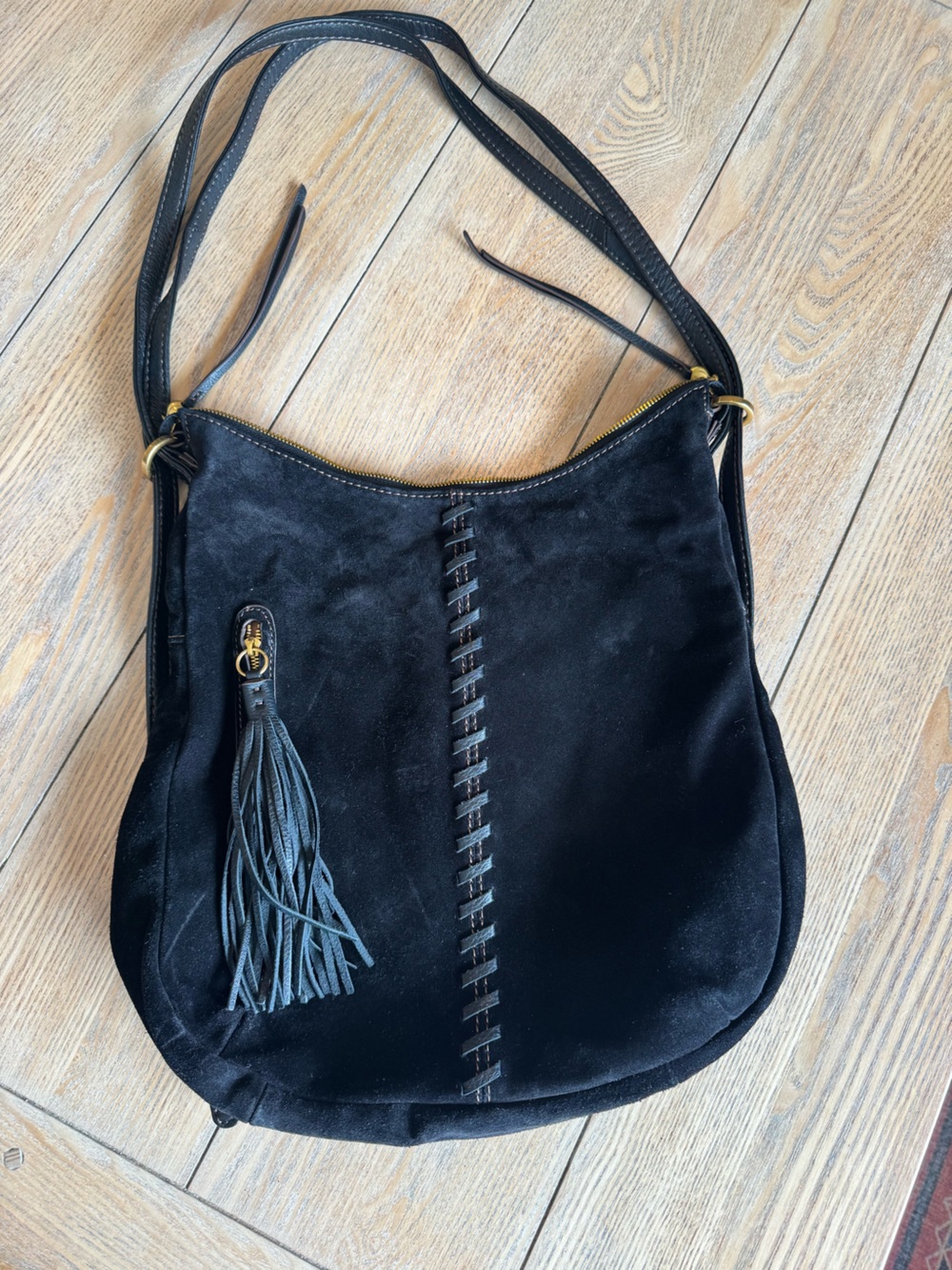 HOBO Merrin Convertible Backpack — Black with Gold Hardware - Picture 10 of 10